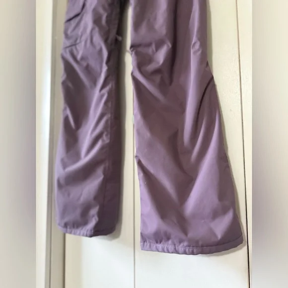 North Face Women’s Freedom Insulated Snow Pants Black Plum Purple Ski Snowboard - Picture 7 of 11